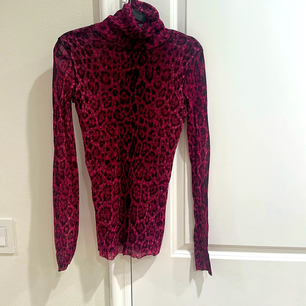 Fuzzi Mesh Print Top